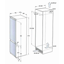 Integreeritav jahekülmik De Dietrich DRL1770EB