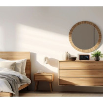 RIMINI clock radio with wireless charging Manta, black