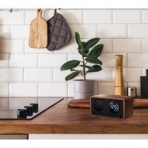 RIMINI clock radio with wireless charging Manta, black