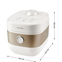 Rice cooker Sencor with ceramic coated inner pot
