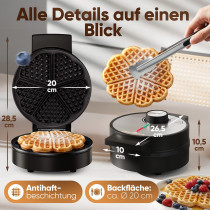 Vahvliküpsetaja Proficook PCWA1314