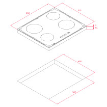 Built in induction hob Teka black