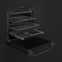 De Dietrich matte black set with SmartControl oven DOP4756MB and microwave DKC4756MB