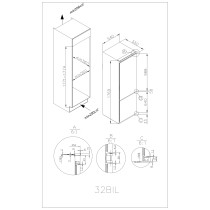 Integreeritav külmik Kluge KC2200J