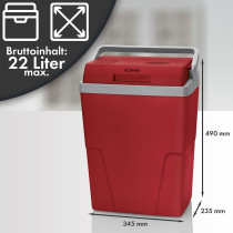 Cool box Bomann, red
