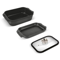 Ahjuvorm pruunistamispanni ja klaaskaanega Lamart LT1310