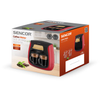 Coffee maker 2 cups Sencor, red