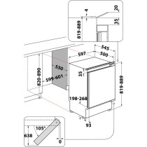 Built-in fridge Whirlpool