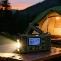 Päikesepatarei ja dünamoga raadio Manta HWRDI420GN, roheline