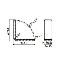 CURVE CRO 90 220X90