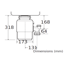 WASTE DISPOSER TR 550 - INCLUDED PNEUMATIC SWITCH