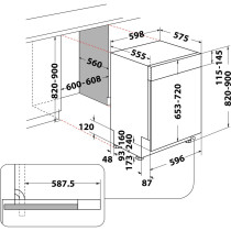Built-in dishwasher Whirlpool