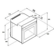 Built-in Oven, anthracite