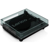 Turntable with built-in speakers Lenco, black