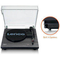 Turntable with built-in speakers Lenco, black