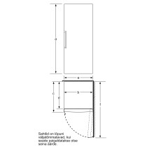 Free-standing upright freezer Bosch