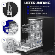 Dishwasher Bomann, black