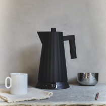 Veekeetja temperatuuri näidikuga, Alessi Plissé 1,7 L, Must