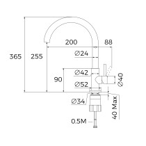 Segisti Teka UNI 9310 roostevaba teras