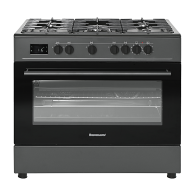 Gaasipliit elektriahjuga Ravanson KWGEK90 Chef Modern black