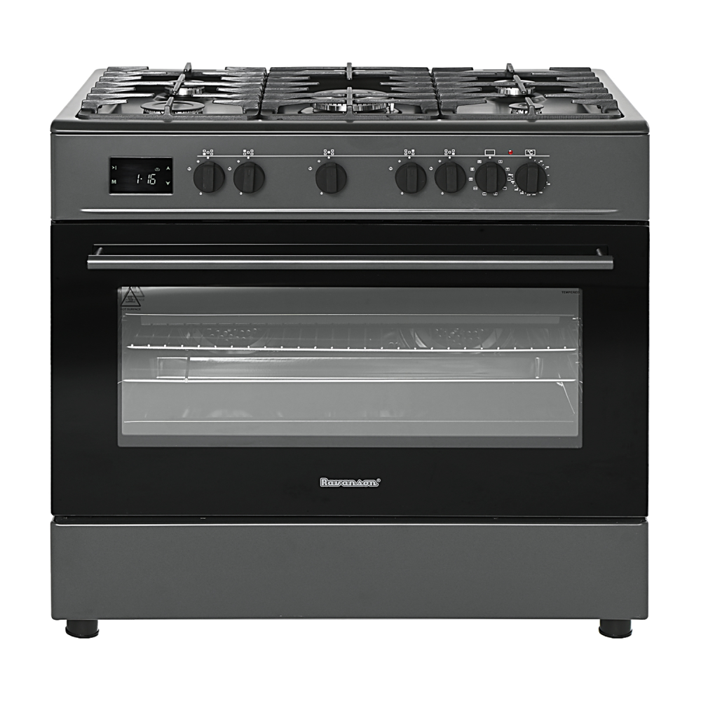 Gas cooker Ravanson, black