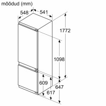 Built-in fridge-freezer combination Bosch