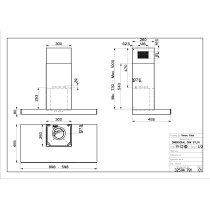 Cooker hood STILO GLASS SMART A60