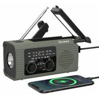 Päikesepatarei ja dünamoga raadio Manta HWRDI410GN