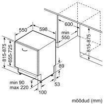 Built-in dishwasher Bosch