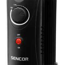 Oil filled radiator Sencor, black
