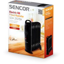 Õliradiaator Sencor SOH2107BK, must