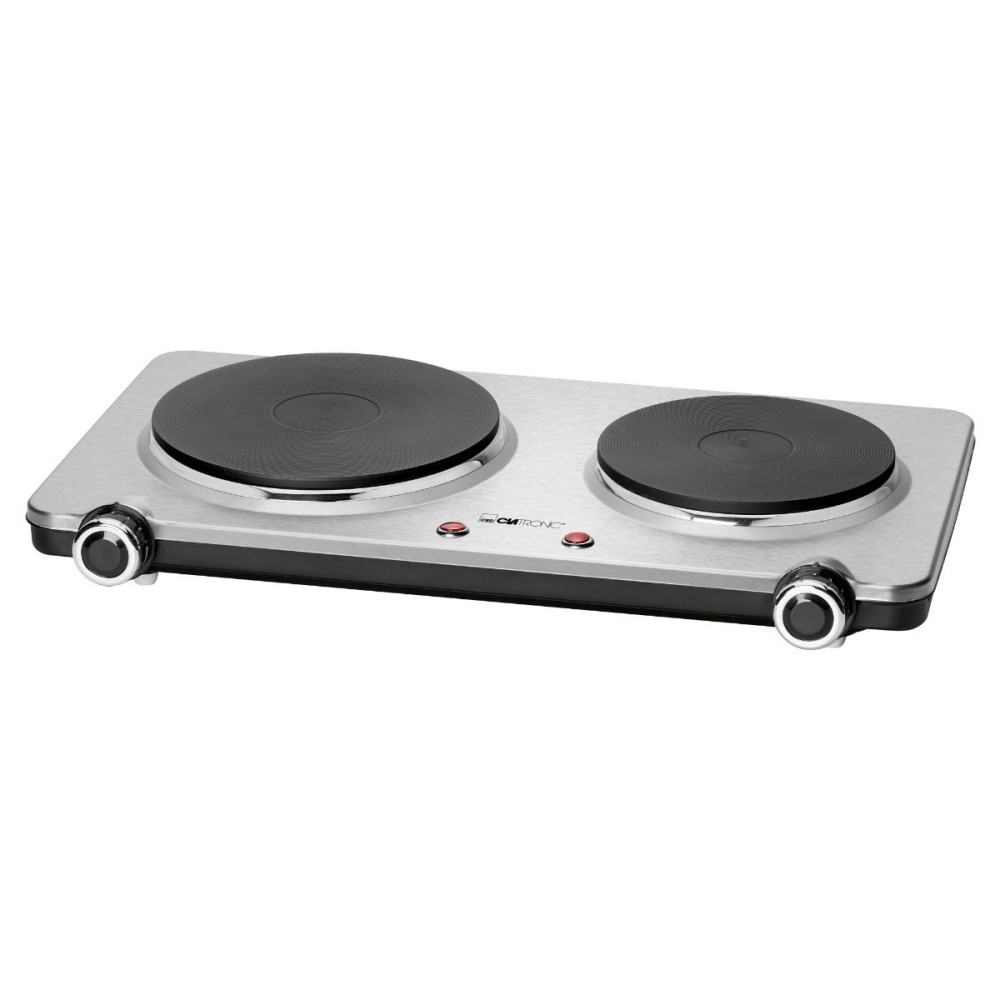 Double hotplate Clatronic, stainless steel
