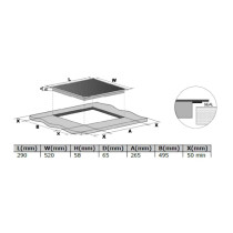Built-in induction hob Kluge