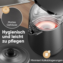 Kettle ProfiCook, charcoal grey