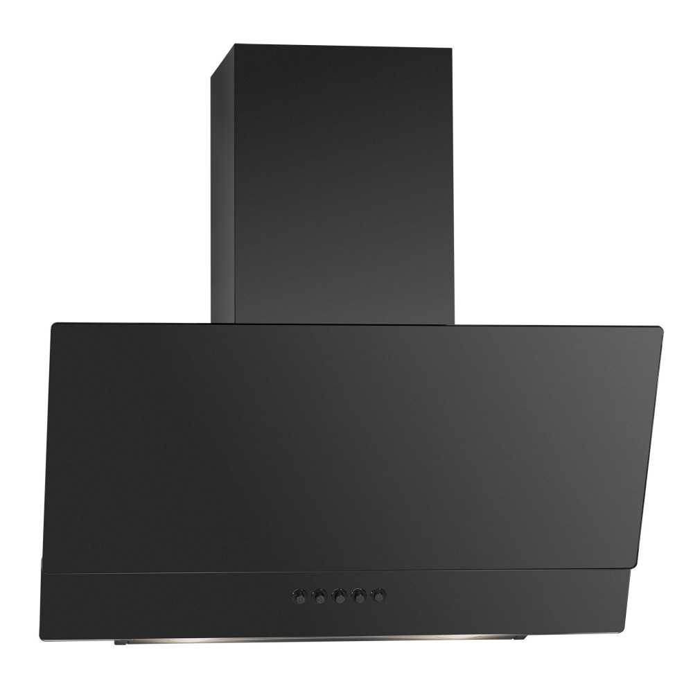 Diagonal wall cooker hood Bomann, black matte