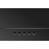 Diagonal wall cooker hood Bomann, black matte