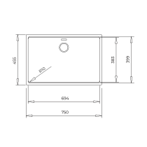 Sink Teka Radea R10 70.40 M-TG carbon