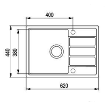 Sink Teka Comfor 45 S-TG onyks