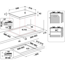 Gaasiplaat Whirlpool AKTL629S