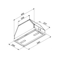 Built in hood Brandt BHG2552B