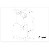 Hood Ciarko Design Cube SmartLink black