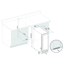 Wine cabinet Dunavox DAUF-17.58DBH