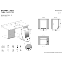 Kaetava uksega veinikülmik Dunavox DAUF-45.125DOP.TO