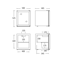 Display cooler Scandomestic DKS63BE