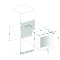 Wine cabinet Dunavox DVN-25.65DB.TO