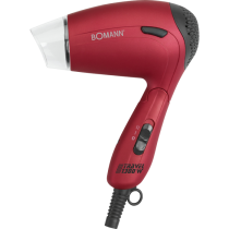 Bomann travel hair dryer HTD8005CB metallic/red