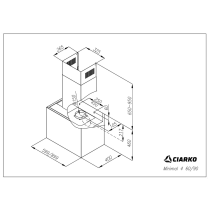 Õhupuhastaja Ciarko Design Minimal 4 60 cm