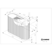 Õhupuhastaja Ciarko Design Mono 80 SmartLink must