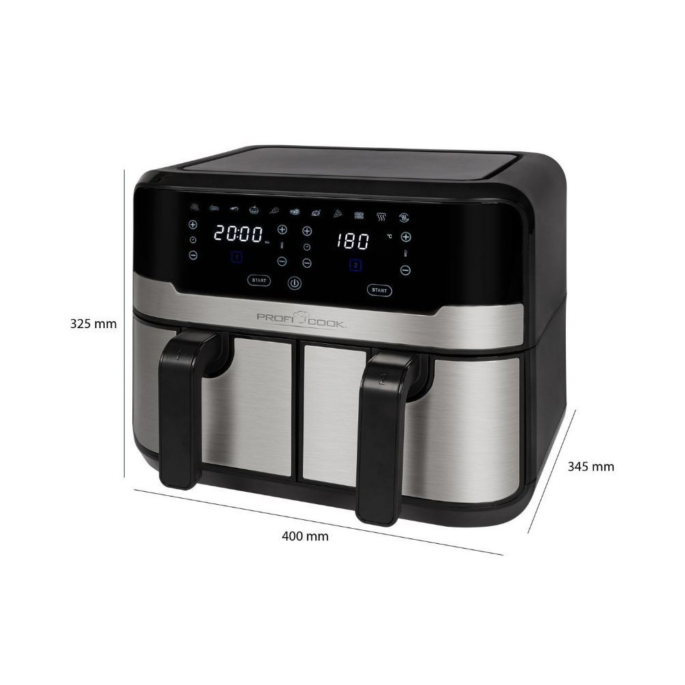 Double hot air fryer ProfiCook PCFR1242H