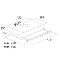 Cooker hood Schlosser RH1550BL black